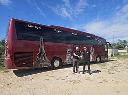Saint Maximin, France, with friend Gienek